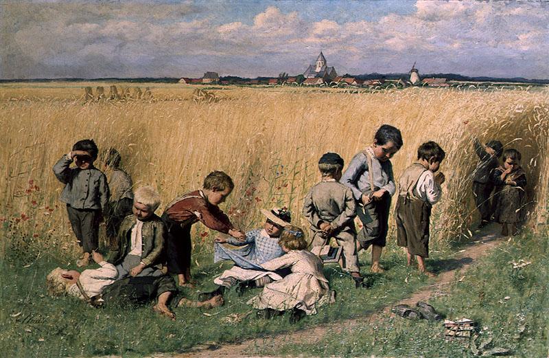 Emile Claus On the Way to School